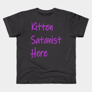 Kitten Satanist Kids T-Shirt